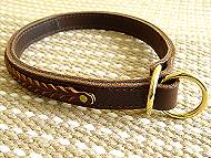 Gorgeous Wide 2 Ply Leather Choke Dog Collar - Fashion Exclusive Gorgeous Wide 2 Ply Leather Choke Dog Collar - Fashion Exclusive