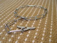 FUR SAVER DOG COLLAR WITH TOGGLE-Choke Chain Collar FUR SAVER DOG COLLAR WITH TOGGLE-Choke Chain Collar