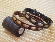 leather dog collar for amstaff