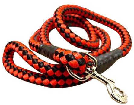5 foot Round Nylon Leash With Brass Snap for all dogs